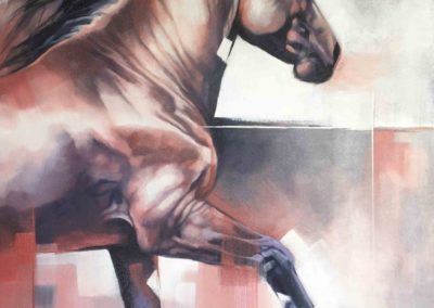 "Strawberry Roan", original oil painting by Wendy Beresford