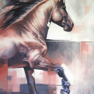 "Strawberry Roan", original oil painting by Wendy Beresford