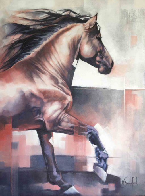 "Strawberry Roan", original oil painting by Wendy Beresford