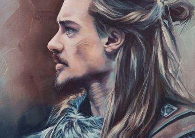 "Uhtred", original oil painting by Wendy Beresford Art