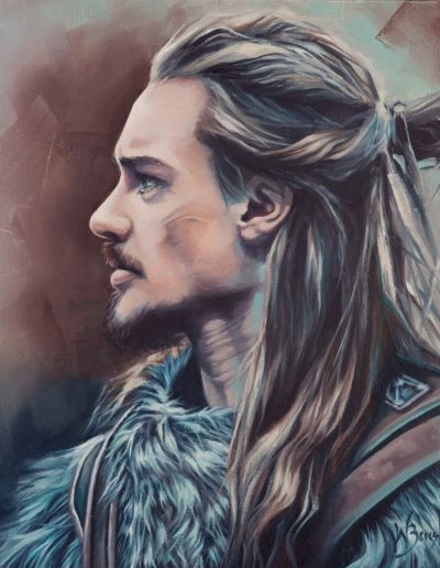 "Uhtred", original oil painting by Wendy Beresford Art